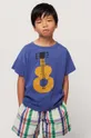 μπλε Παιδικό βαμβακερό μπλουζάκι Bobo Choses