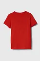 Detské bavlnené tričko Lacoste červená