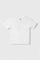 Lacoste t-shirt bawełniany dziecięcy TJ1207 biały SS24