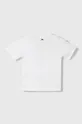 Дитяча бавовняна футболка Lacoste білий