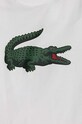 Chłopiec Lacoste t-shirt bawełniany dziecięcy TJ1207 biały