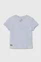 Detské bavlnené tričko Lacoste Základná látka: 100 % Bavlna Elastická manžeta: 97 % Bavlna, 3 % Elastan