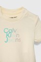 CHLAPEC Dětské tričko Calvin Klein Jeans IN0IN00169.PPYH béžová