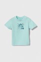 Detské tričko Calvin Klein Jeans s elastanom tyrkysová IN0IN00169.PPYH