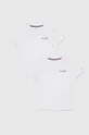 biela Detské bavlnené tričko Tommy Hilfiger 2-pak Detský
