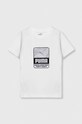 Puma t-shirt bawełniany dziecięcy ACTIVE SPORTS Graphic Tee nadruk biały 679206