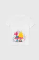 Παιδικό βαμβακερό μπλουζάκι Puma PUMA X TROLLS Tee λευκό