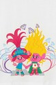 Дитяча бавовняна футболка Puma PUMA X TROLLS Tee білий 624816