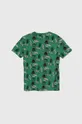 Otroška bombažna kratka majica Puma ESS+ MID 90s AOP B zelena