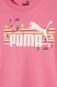 Detské bavlnené tričko Puma ESS+ SUMMER CAMP Tee Základná látka: 100 % Bavlna Elastická manžeta: 80 % Bavlna, 20 % Polyester