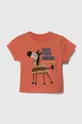oranžna Otroška bombažna majica zippy Otroški