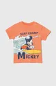pomarańczowy zippy t-shirt bawełniany niemowlęcy Dziecięcy