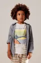 μπεζ Παιδικό βαμβακερό μπλουζάκι zippy Παιδικά