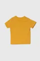 Дитяча бавовняна футболка zippy жовтий