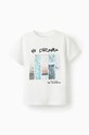 zippy t-shirt bawełniany dziecięcy 3106098502 biały SS24