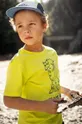 żółty Jack Wolfskin t-shirt bawełniany dziecięcy MORE HUGS Dziecięcy