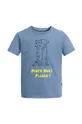modra Otroška bombažna kratka majica Jack Wolfskin MORE HUGS Otroški