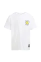 Jack Wolfskin t-shirt in cotone per bambini SMILEYWORLD bianco