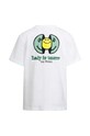 Chłopiec Jack Wolfskin t-shirt bawełniany dziecięcy SMILEYWORLD 1610741. biały