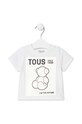 Tous t-shirt bawełniany dziecięcy nadruk biały Casual.2013