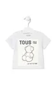 bela Otroška bombažna kratka majica Tous Otroški