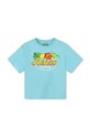 Kenzo Kids t-shirt bawełniany dziecięcy nadruk niebieski K60412.156.162