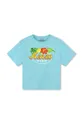 modrá Detské bavlnené tričko Kenzo Kids Detský