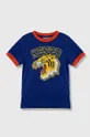 Παιδικό βαμβακερό μπλουζάκι Kenzo Kids μπλε