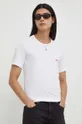 Βαμβακερό μπλουζάκι HUGO 3-pack λευκό
