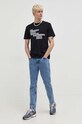 Pamučna majica HUGO 50504936 crna SS24