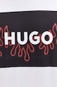 Хлопковая футболка HUGO 50506989 белый