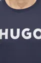 темно-синій Бавовняна футболка HUGO