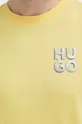 жёлтый Хлопковая футболка HUGO