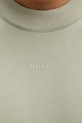 HUGO tričko s dlhým rukávom pánske bavlnené Daposo 50511029 zelená