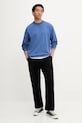 HUGO longsleeve bawełniany 50511029 niebieski AW25