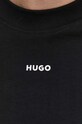 Бавовняний лонгслів HUGO 50511029 чорний