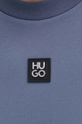 niebieski HUGO t-shirt bawełniany