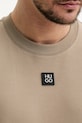 HUGO t-shirt bawełniany Dalile 50505201 beżowy
