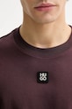 HUGO t-shirt bawełniany 50505201 bordowy