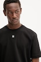 Памучна тениска HUGO черен 50505201