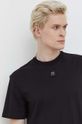 HUGO t-shirt bawełniany czarny 50505201