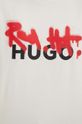 Bavlnené tričko HUGO 50508513 béžová