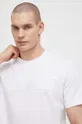 biały BOSS t-shirt bawełniany