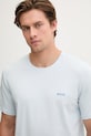 BOSS loungwear tričko pánské bavlněné s elastanem Mix&Match T-Shirt R modrá 50515312