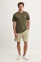 BOSS loungwear tričko pánské bavlněné s elastanem Mix&Match T-Shirt R 50515312 zelená SS26