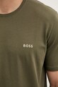 BOSS loungwear tričko pánské bavlněné s elastanem Mix&Match T-Shirt R 50515312 zelená
