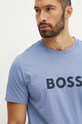 Odzież BOSS t-shirt bawełniany 50503276 niebieski