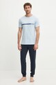 Bavlněné tričko BOSS 50517970 modrá NC25