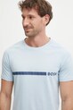 Bavlněné tričko BOSS modrá 50517970