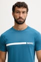 BOSS tricou din bumbac albastru 50517970